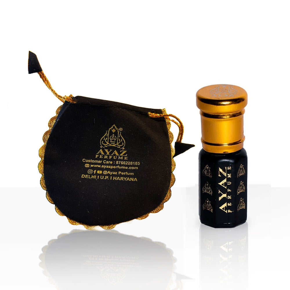 Ayaz Perfume Musk Rijali Luxury Long Lasting Premium Real & Natural Attar 100% Alcohol Free Eau de Parfum - Available in 3 ml, 6 ml, 12 ml (For Men & Women)