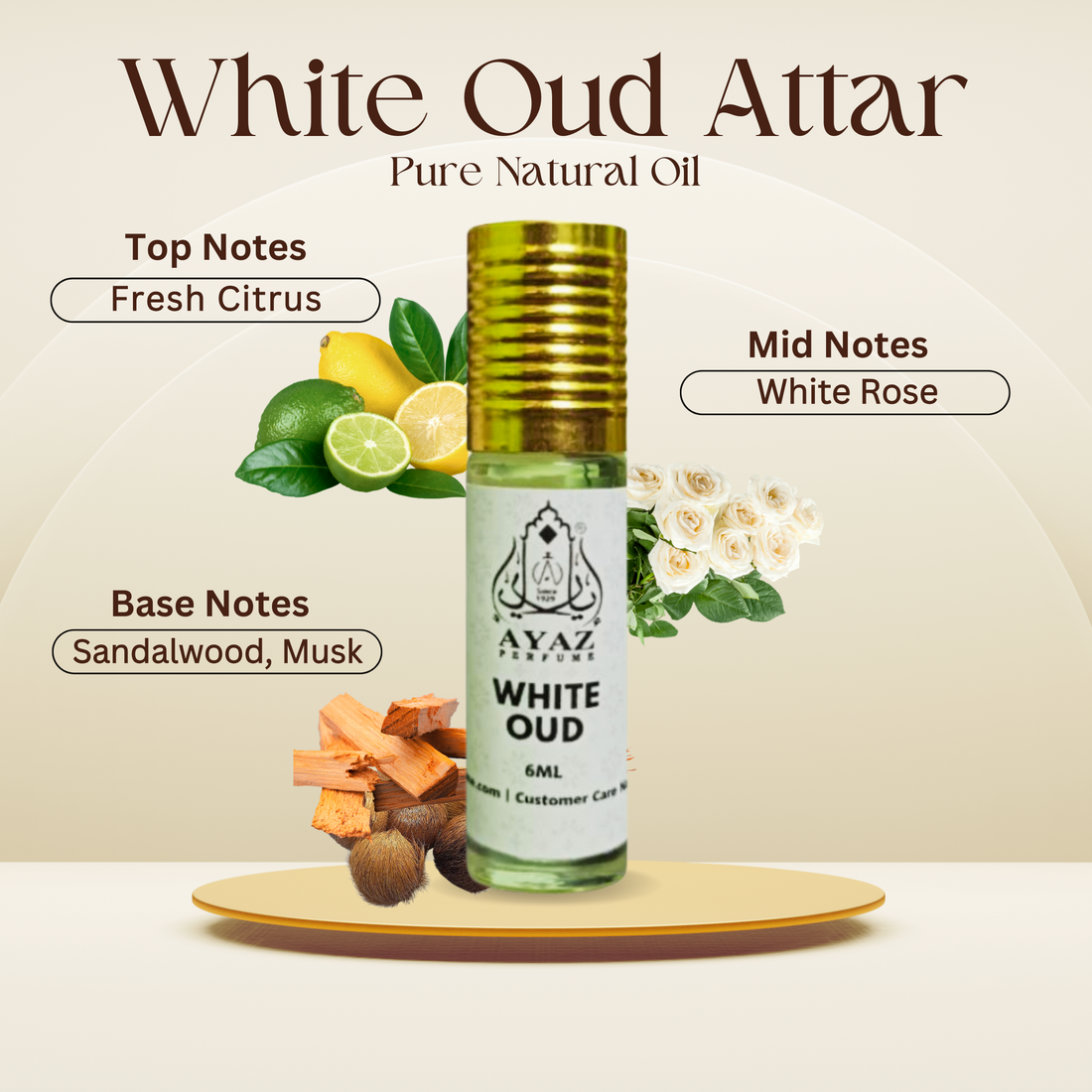 Ayaz Hashmi Oud, Ameer Al Oud & White Oud Attar ( Pack of 3 )