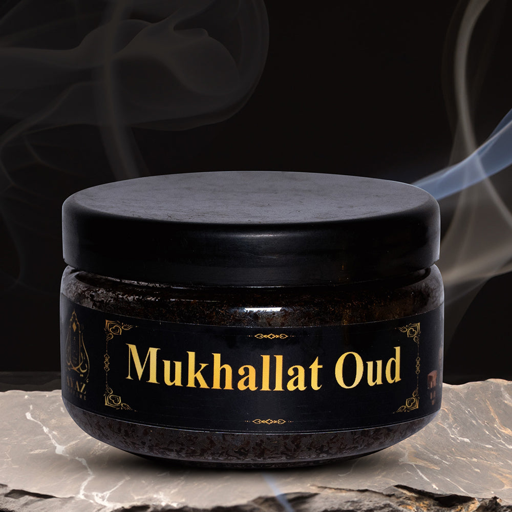 Ayaz Perfume ( Bakhoor Al Sandal,Ruhani Arabic Bakhoor,Mukhallat Oud Bakhoor, 40g Each ) + (1) Free Wooden Bakhoor Burner, ( Combo Pack of 3 )