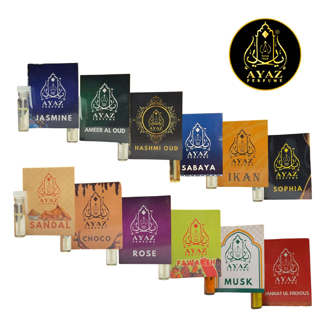 Ayaz Attar 12 Pcs 1ML Combo Pack