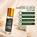 Ayaz Ameer Al Oud Attar 6ML – Long Lasting Alcohol-Free Roll-On Perfume for Men & Women