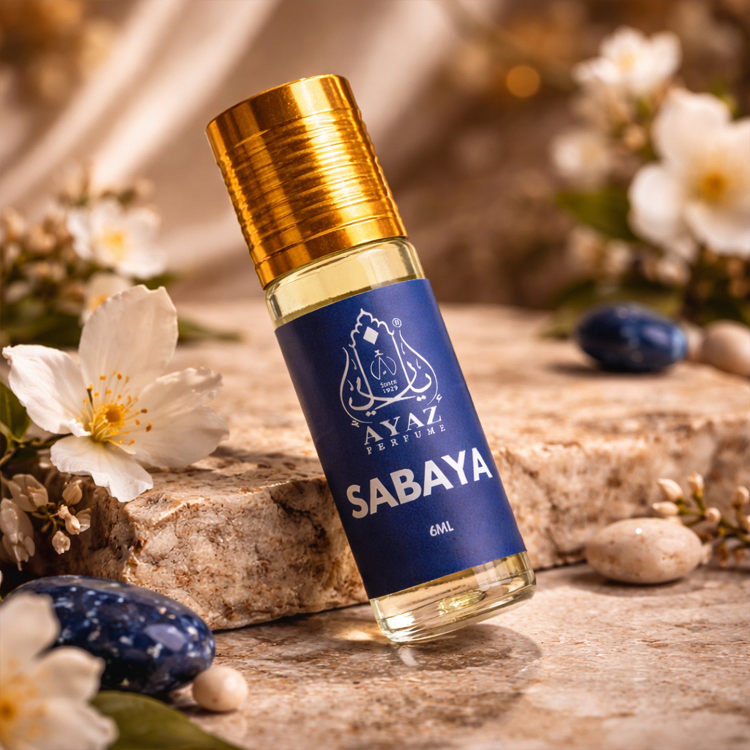 Ayaz Sabaya Attar 6ML – Long Lasting Alcohol-Free Roll-On Perfume for Women & Men