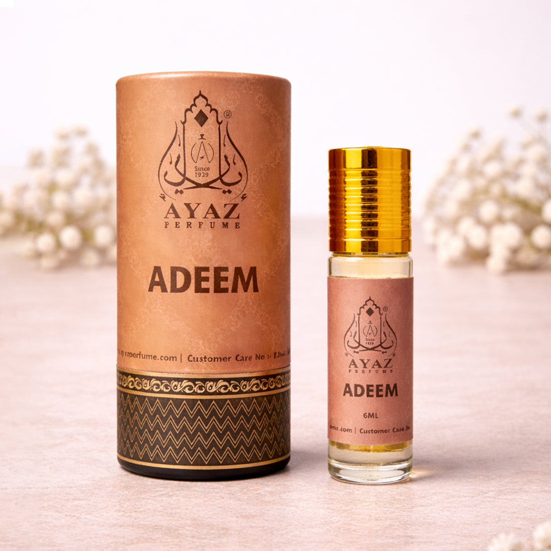 Ayaz Adeem + Ameer Al Oud Attar Combo (6ML Each) | Long Lasting Alcohol-Free Perfume Oil for Men & Women