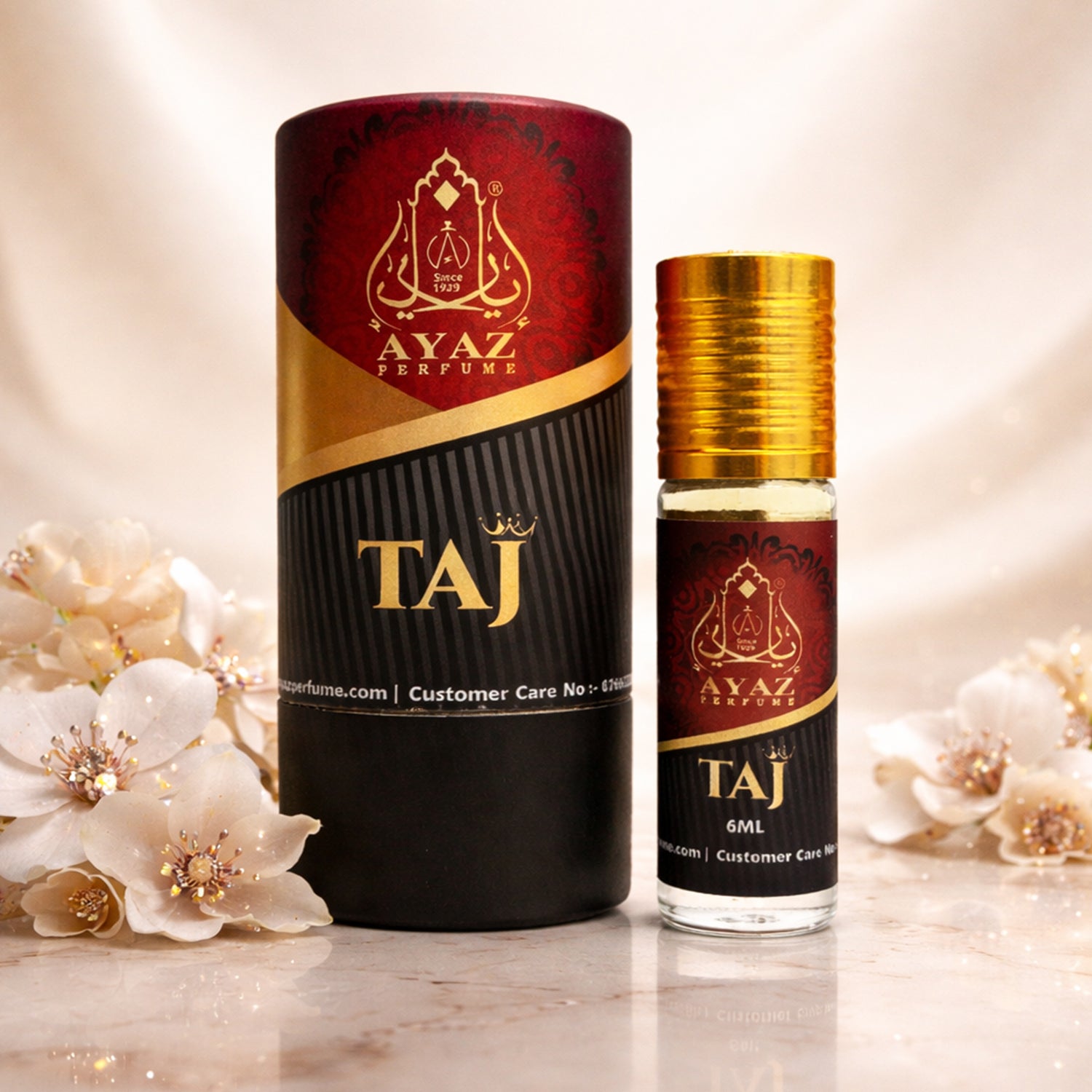 Ayaz Taj Attar 6ML – Alcohol-Free Roll-On Perfume | Fresh Citrus Woody Long Lasting Fragrance for Men & Women