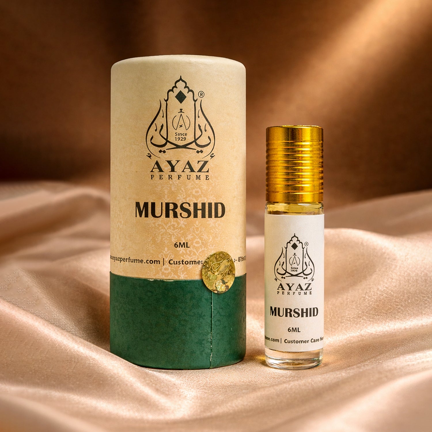 Ayaz Attar Collection 6ML – Alcohol-Free Roll-On Perfume | Long Lasting Fragrance for Men & Women Murshid