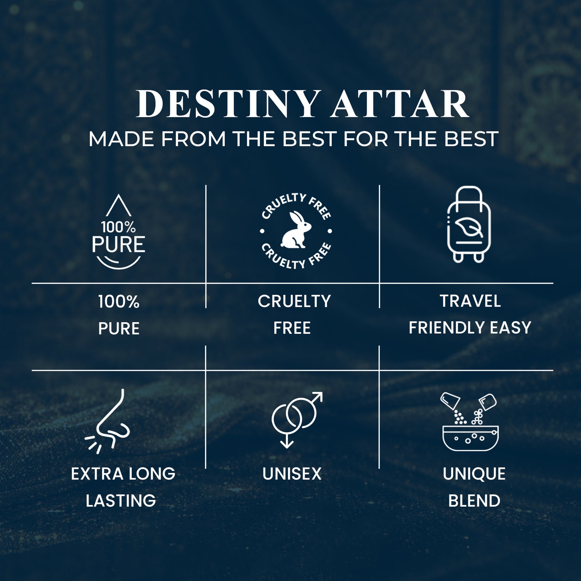 Ayaz Destiny Attar 6ML – Alcohol-Free Roll-On Perfume | Spicy Oriental Sweet Long Lasting Fragrance for Men & Women