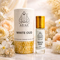 Ayaz White Oud Attar 6ML – Alcohol-Free Roll-On Perfume | Woody Floral Spicy Long Lasting Fragrance for Men & Women