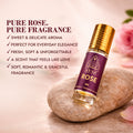 Ayaz Premium Rose Attar 6ML – Long Lasting Alcohol-Free Roll-On Perfume for Men & Women