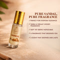 Ayaz Sandal Attar 6ML – Pure Sandalwood Alcohol-Free Roll-On | Long Lasting Attar for Men & Women