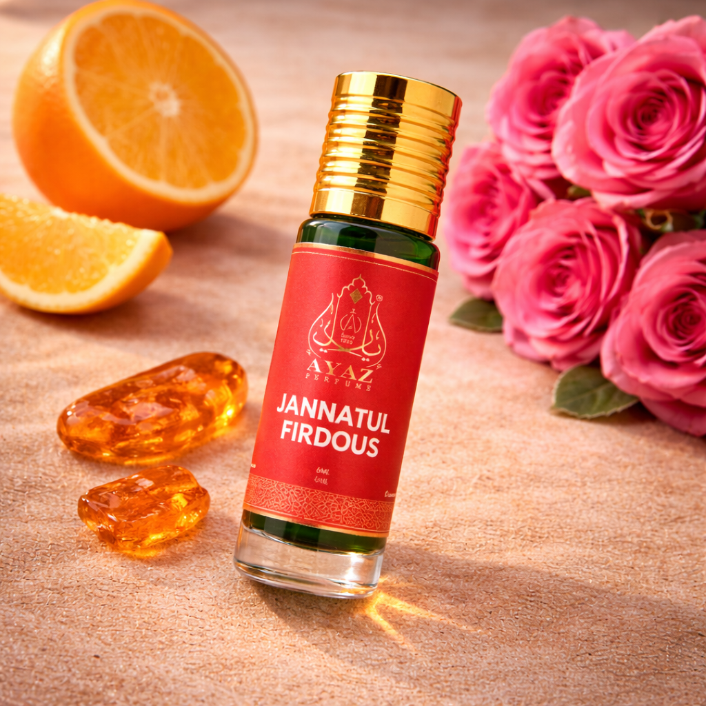 Ayaz Jannatul Firdous Attar 6ML – Long Lasting Alcohol-Free Roll-On Perfume for Men & Women