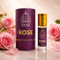 Ayaz Premium Rose Attar 6ML – Long Lasting Alcohol-Free Roll-On Perfume for Men & Women