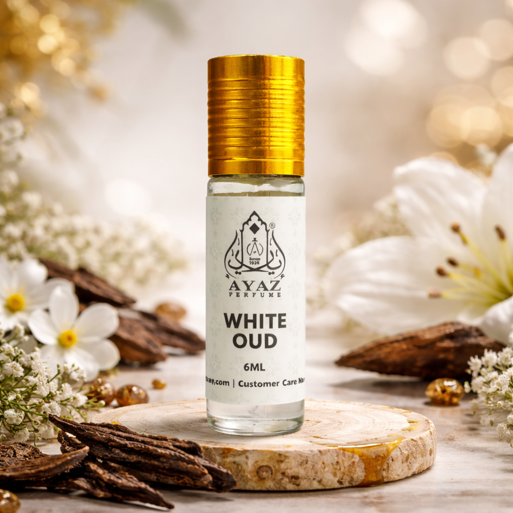 Ayaz Ameer Al Oud + White Oud Attar Combo (6ML Each) | Premium Long Lasting Alcohol-Free Perfume Oil