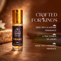 Ayaz Ameer Al Oud + Tiraaz Attar Combo (6ML Each) | Long Lasting Alcohol-Free Perfume Oil for Men & Women