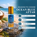 Ayaz Ocean Blue Attar 6ML – Fresh Aquatic Long Lasting Alcohol-Free Roll-On Perfume for Men & Women