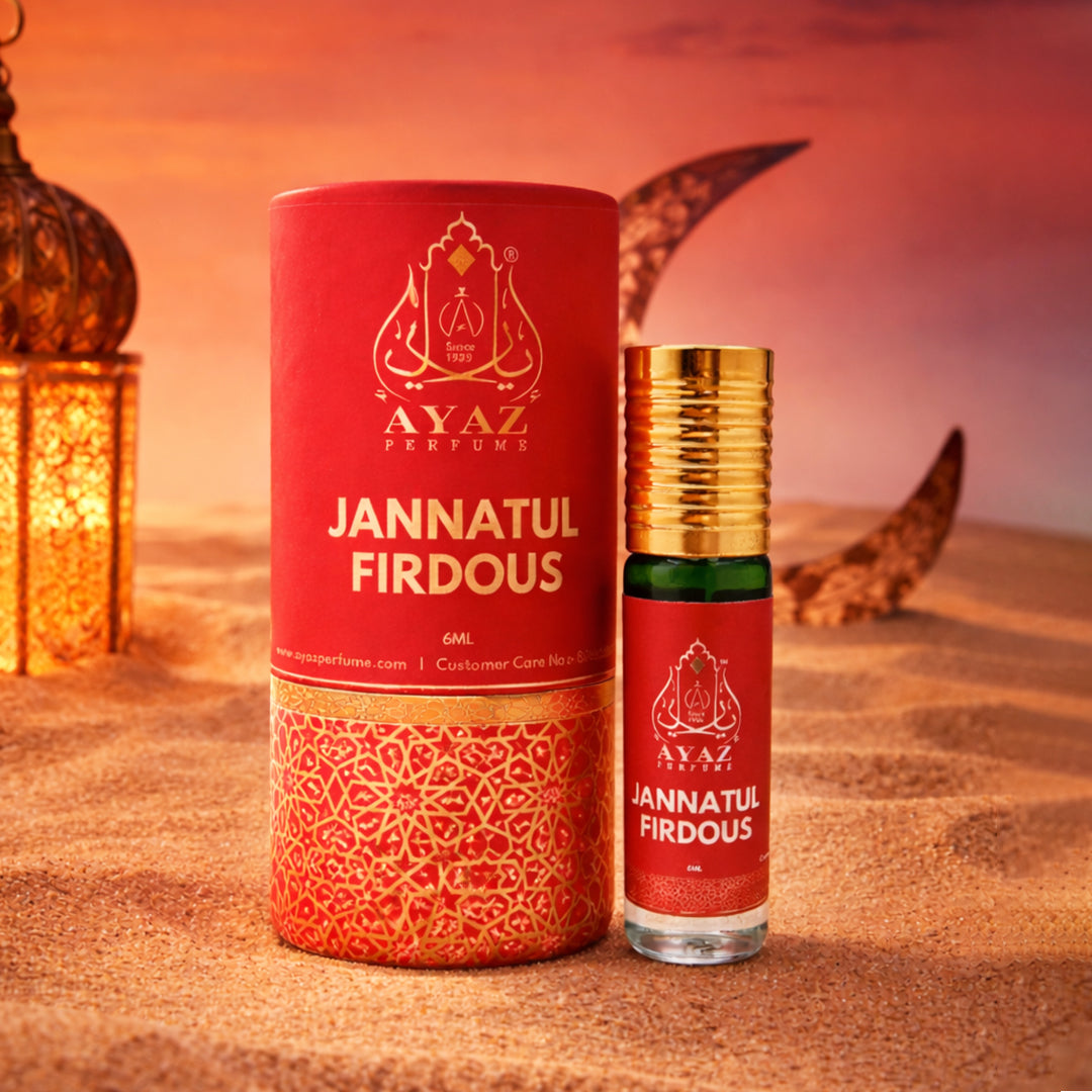 Ayaz Jannatul Firdous Attar 6ML – Long Lasting Alcohol-Free Roll-On Perfume for Men & Women