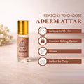 Ayaz Adeem + Sabaya Attar Combo (6ML Each) | Long Lasting Alcohol-Free Perfume Oil for Men & Women