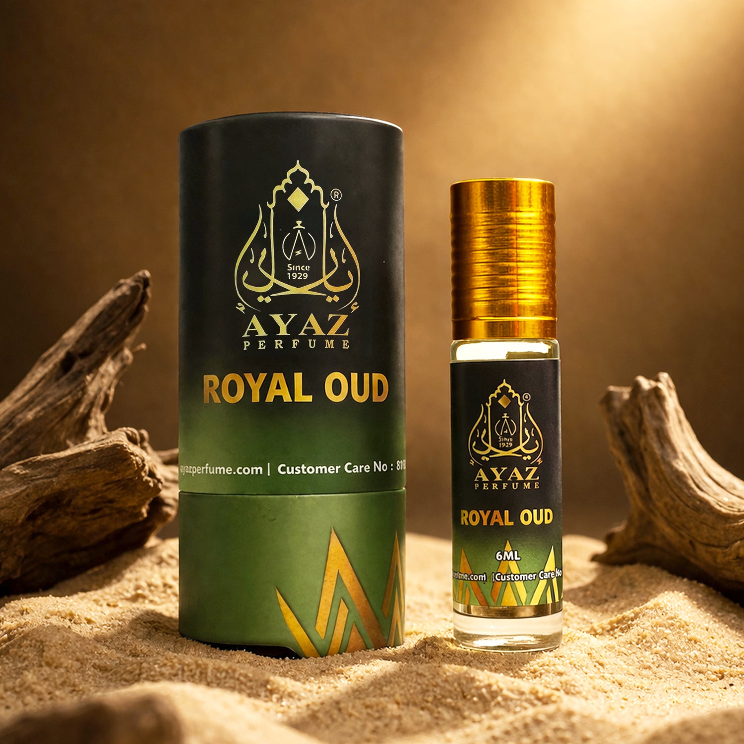 Ayaz Adeem + Royal Oud Attar Combo (6ML Each) | Long Lasting Alcohol-Free Perfume Oil for Men & Women