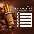 Ayaz Choco Attar 6ML – Long Lasting Alcohol-Free Roll-On Perfume for Men & Women