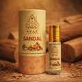 Ayaz Sandal Attar 6ML – Pure Sandalwood Alcohol-Free Roll-On | Long Lasting Attar for Men & Women