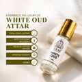Ayaz Ameer Al Oud + White Oud Attar Combo (6ML Each) | Premium Long Lasting Alcohol-Free Perfume Oil