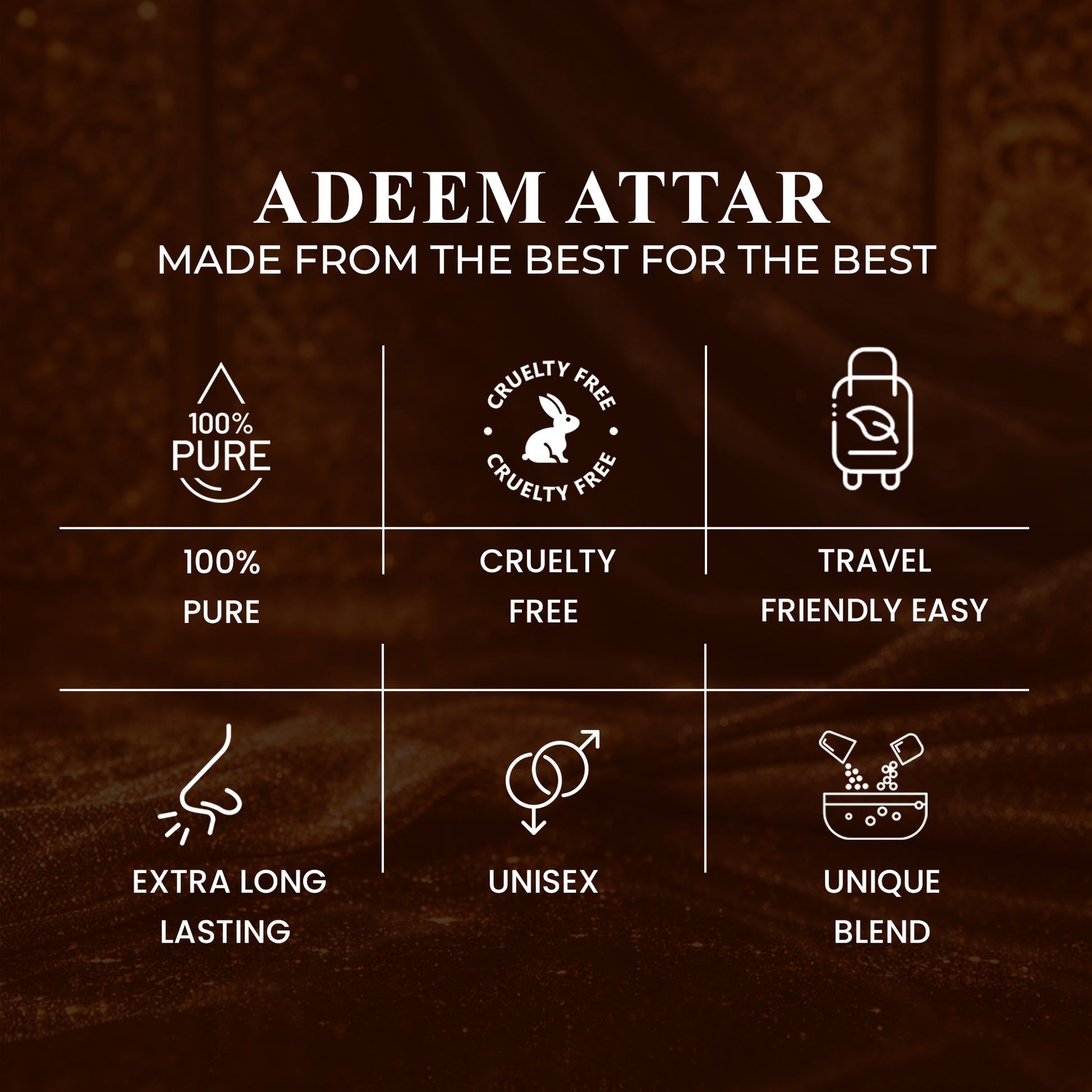 Ayaz Adeem Attar 6ML – Alcohol-Free Roll-On Perfume | Rose Floral Woody Long Lasting Fragrance for Men & Women