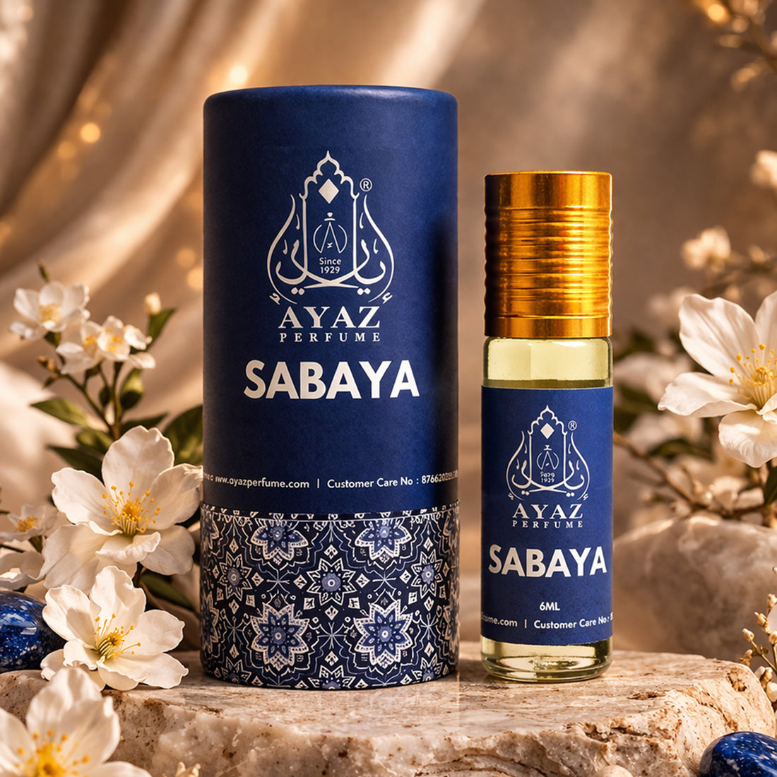Ayaz Sabaya Attar 6ML – Long Lasting Alcohol-Free Roll-On Perfume for Women & Men