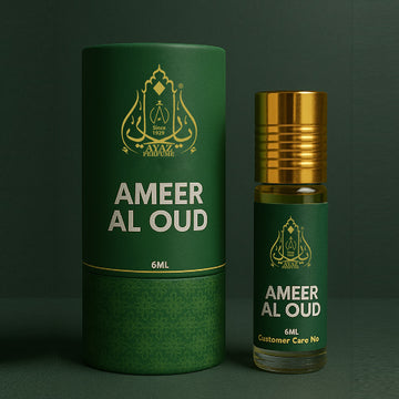 Ayaz Perfume Ameer Al Oudh | Long-Lasting Roll-On Attar – 6ml ( Pack of 2 )