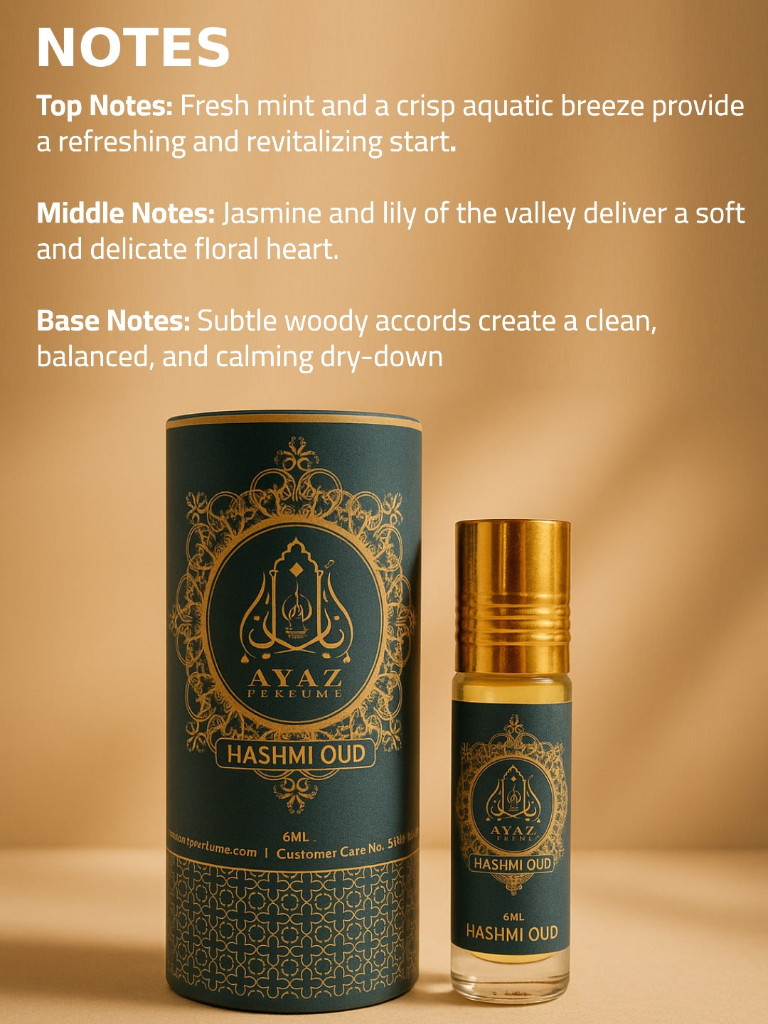 Hashmi Oud – 6ml (Attar Roll On)
