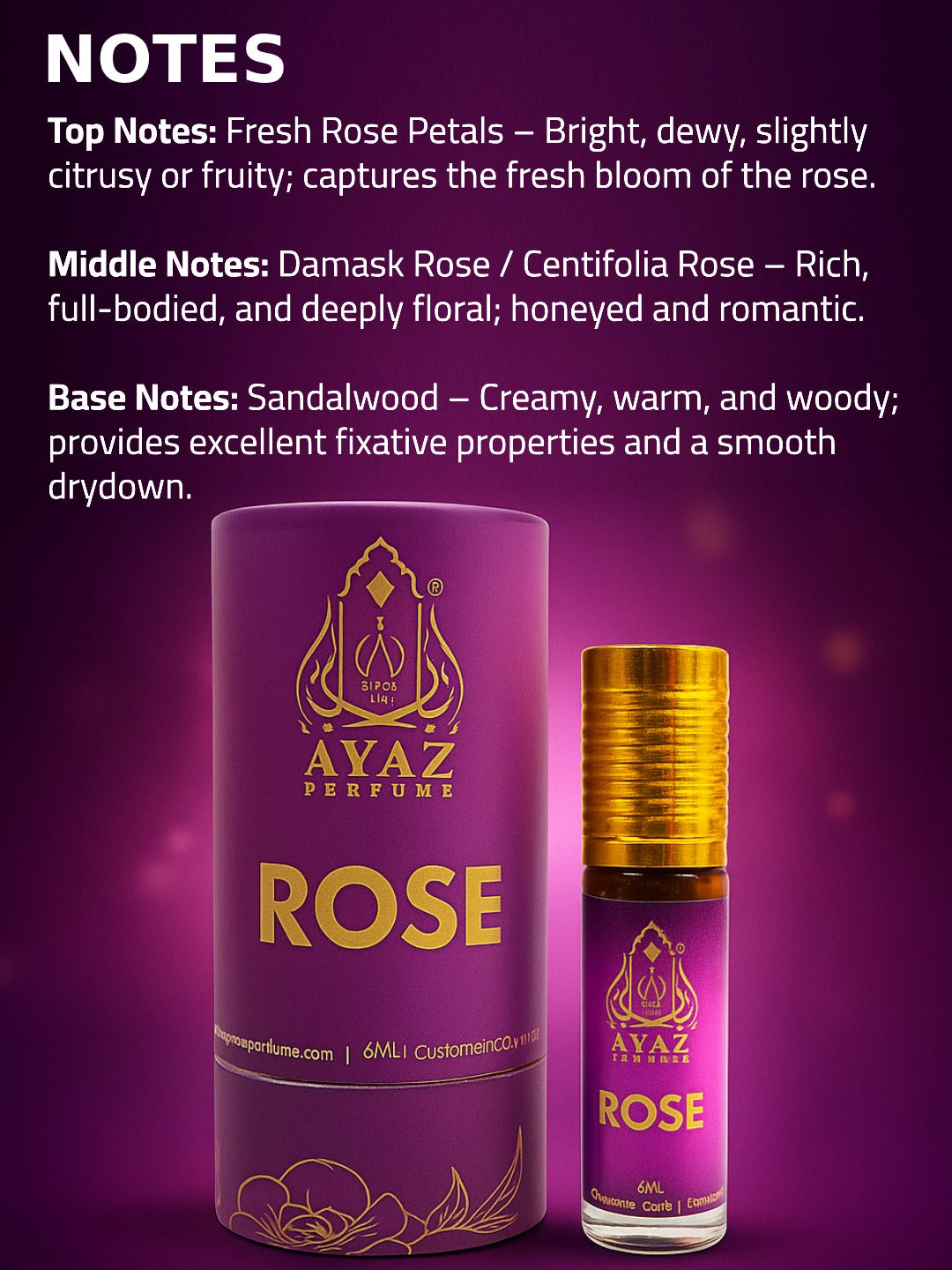 Rose – 6ml (Attar Roll On)