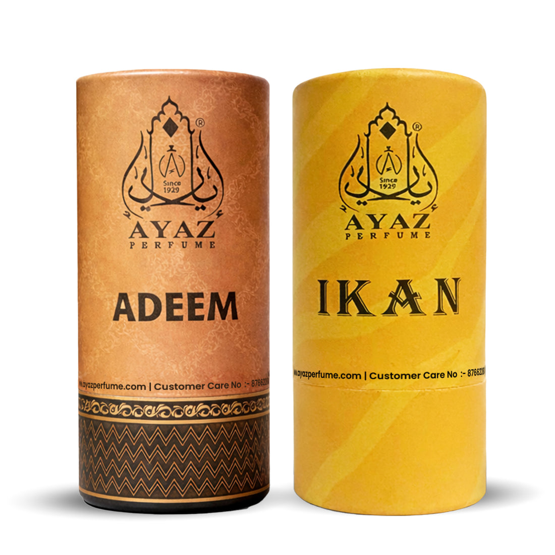 Ayaz Adeem + Ikan Attar Combo (6ML Each) | Long Lasting Alcohol-Free Perfume Oil for Men & Women