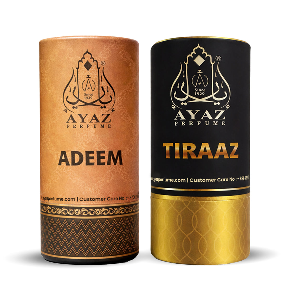Ayaz Adeem + Tiraaz Attar Combo (6ML Each) | Long Lasting Alcohol-Free Perfume Oil for Men & Women