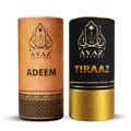 Ayaz Adeem + Tiraaz Attar Combo (6ML Each) | Long Lasting Alcohol-Free Perfume Oil for Men & Women