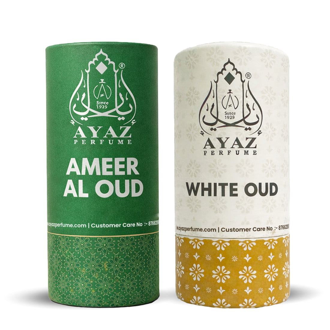 Ayaz Ameer Al Oud + White Oud Attar Combo (6ML Each) | Premium Long Lasting Alcohol-Free Perfume Oil