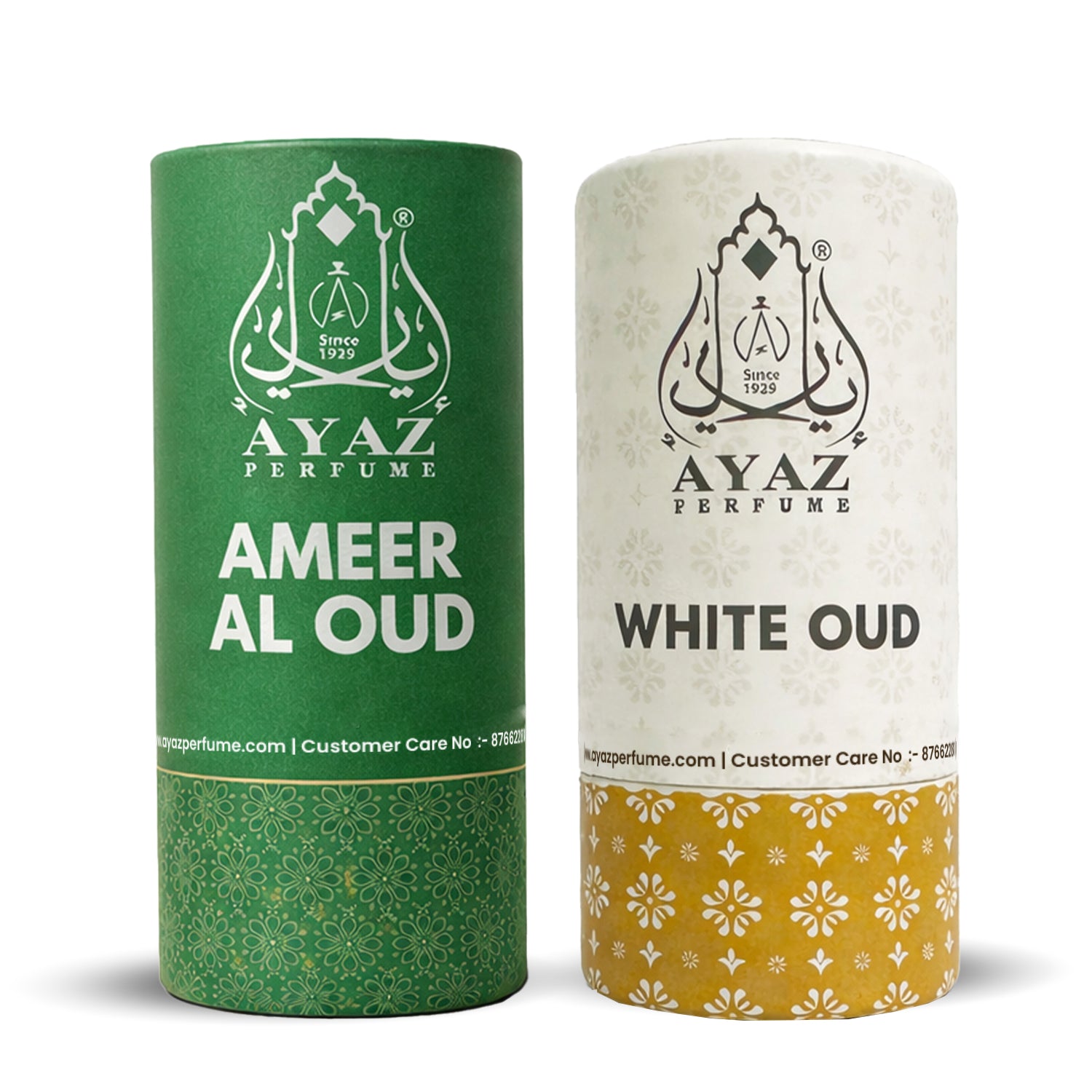 Ayaz Ameer Al Oud + White Oud Attar Combo (6ML Each) | Premium Long Lasting Alcohol-Free Perfume Oil