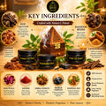 Ayaz Perfume ( Ameer Al Oud, Mukhallat Oud, Oud Al Aseel Bakhoor 40g Each ) + (1) Free Wooden Bakhoor Burner, ( Combo Pack of 3 )