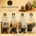 Ayaz Perfume ( Ameer Al Oud, Mukhallat Oud, Oud Al Aseel Bakhoor 40g Each ) + (1) Free Wooden Bakhoor Burner, ( Combo Pack of 3 )