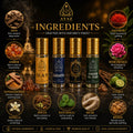 Ayaz Attar Gift Set Combo (Pack of 4) – Ameer Al Oud, Ikan, Hashmi Oud & Sabaya | Alcohol-Free Premium Attars