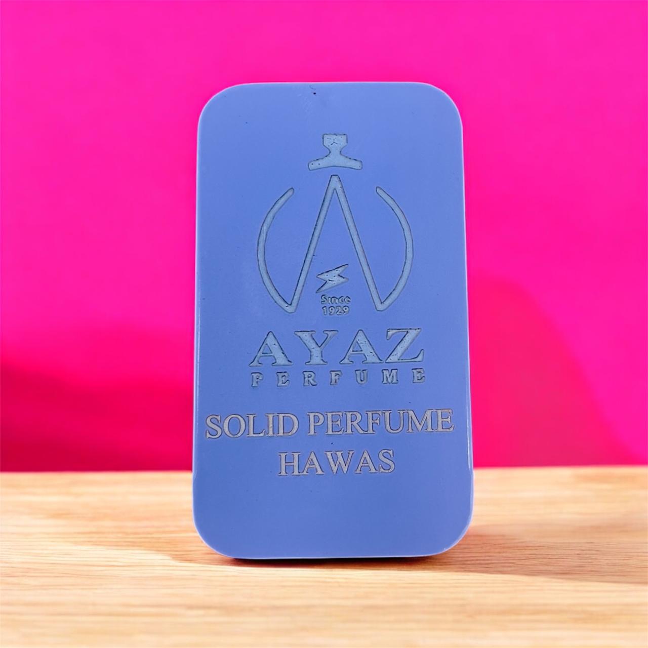 Ayaz Perfume Hawas Solid Perfume | Floral Romantic Fragrance | Long Lasting Solid Wax Perfume | Smooth Natural Texture | Roll-Up Slider | Strong & Lasting Fragrance | Easy to Use Gift Perfume for MEN & WOMEN 10g