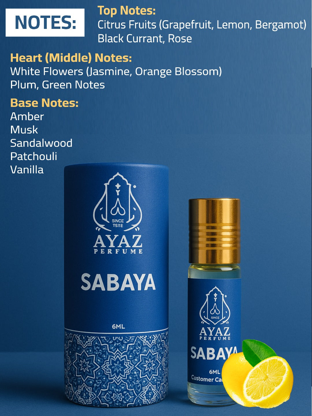 Sabaya – 6ml (Attar Roll On)