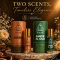 Ayaz Adeem + Ameer Al Oud Attar Combo (6ML Each) | Long Lasting Alcohol-Free Perfume Oil for Men & Women