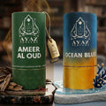 Ayaz Ameer Al Oud + Ocean Blue Attar Combo (6ML Each) | Long Lasting Alcohol-Free Perfume Oil for Men & Women