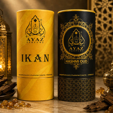 Ayaz Ikan + Hashmi Oud Attar Combo (6ML Each) | Fresh Aquatic & Premium Oud Long Lasting Alcohol-Free Perfume
