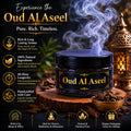 Ayaz Perfume ( Mukhallat Oud, Ameer Al Oud, Oud Al Aseel Bakhoor 40g Each ) + (1) Free Wooden Bakhoor Burner, ( Combo Pack of 3 )